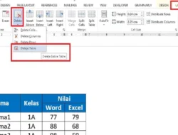 Cara Hapus Tabel Word, Berikut Merupakan Contoh dan Tutorial Lengkap Beserta Gambar