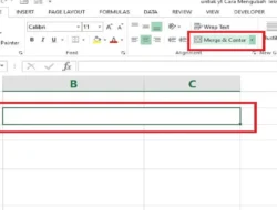 Cara Menggabungkan Baris di Excel, Baris Sel Bisa Disatukan dengan Tepat Menggunakan Merge Cells