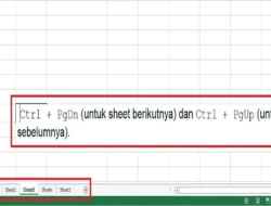 Cara Cepat Pindah Sheet di Excel, Banyak Sheet Bisa Digunakan Dengan Mudah dan Tepat