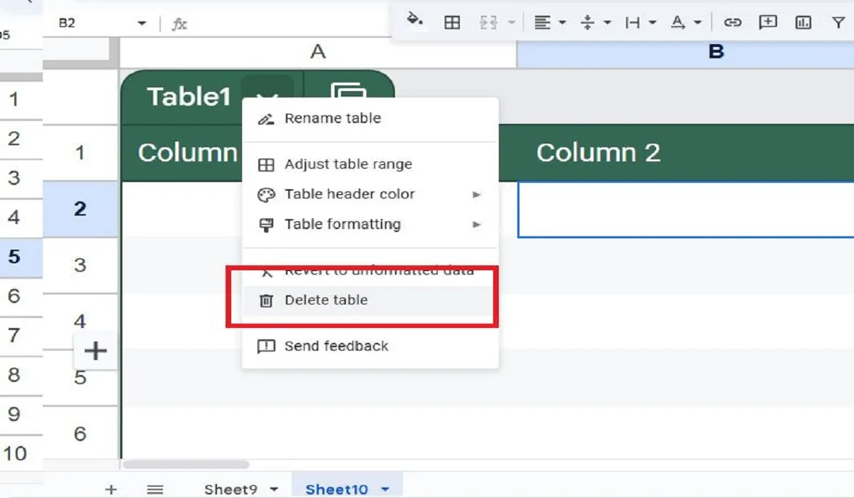 Cara Hapus Tabel Spreadsheet, Tips Termudah untuk Menghapus Tabel di Spreadsheet / Google Sheet