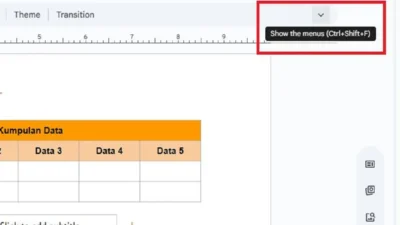 Cara Menampilkan Toolbar di Google Slides, Semua Tabs Akan Terlihat dan Muncul Kembali