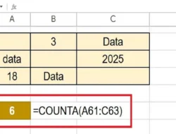 Cara Menggunakan Rumus COUNTA di Spreadsheet untuk Menghitung Jumlah Sel yang Berisi Data