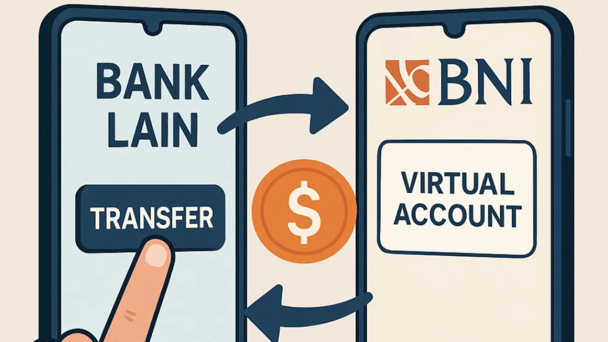 Cara Transfer ke Virtual Account BNI dari Bank Lain