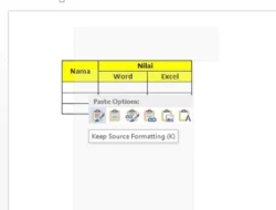 Cara Copy Dari Excel Ke Word Agar Tidak Berantakan