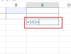 Cara Kunci Cell di Excel Agar Rumus Yang Digunakan Tidak Berubah