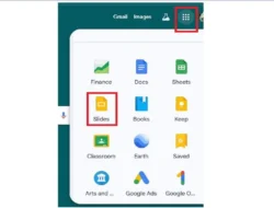 Cara Membuka Google Slides di Google Melalui Google Apps