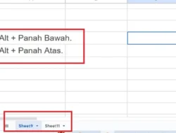 Cara Cepat Pindah Sheet di Spreadsheet, Berikut Contoh dan Tutorialnya!