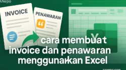 cara membuat invoice dan penawaran menggunakan Excel