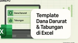 template dana darurat & tabungan di Excel