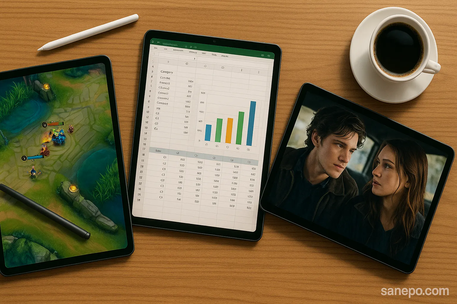 Ilustrasi Jajaran tablet 2 jutaan terbaik 2025 termasuk Samsung Galaxy Tab A9 dan Redmi Pad SE