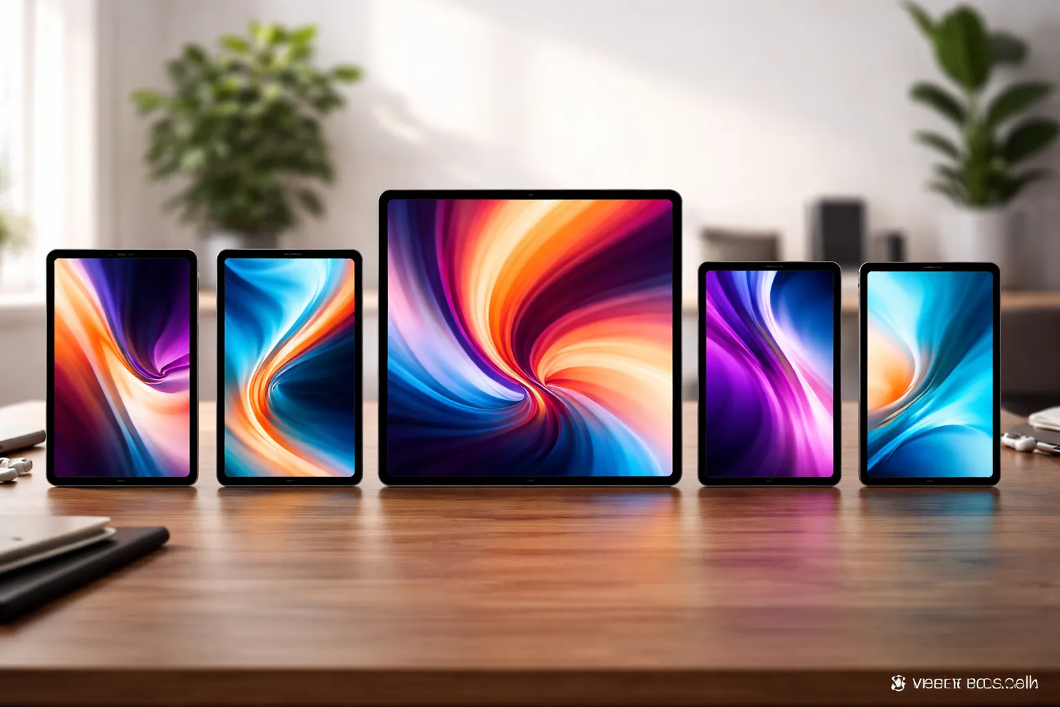 Ilustrasi lima rekomendasi tablet RAM 8 GB terbaik 2025