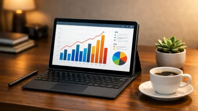 Rekomendasi tablet 2-in-1 terbaik 2024 di atas meja kerja dengan aksesoris keyboard dan stylus.