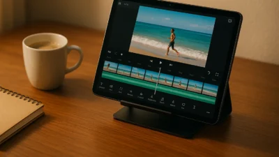 ilustrasi tablet murah edit video TikTok